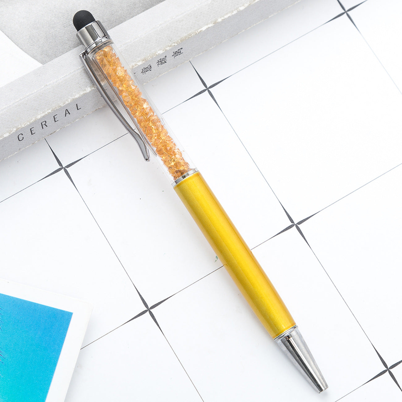 Wholesale Metal Pen Crystal Ballpoint Pen Diamond Capacitive Pen Multicolor ACC-PN-HuaHao015