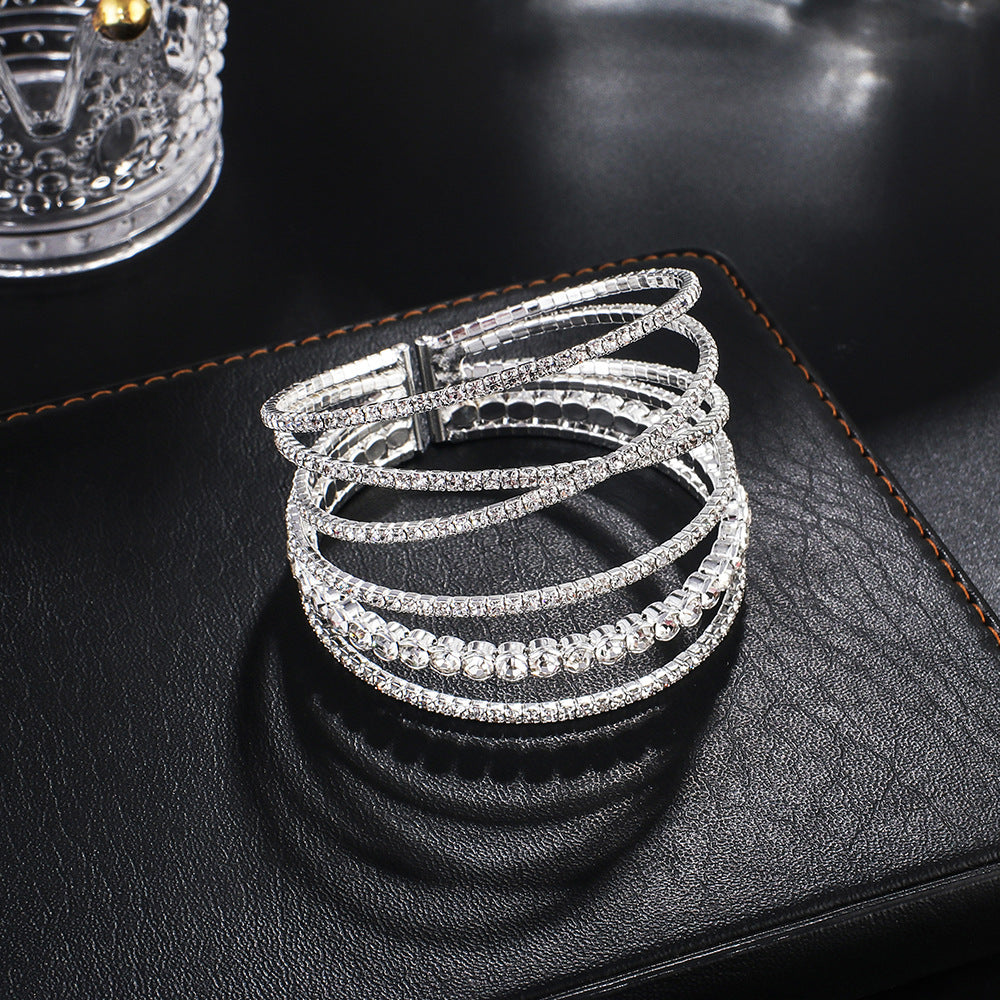 Wholesale Diamond Wire Elastic Bracelet