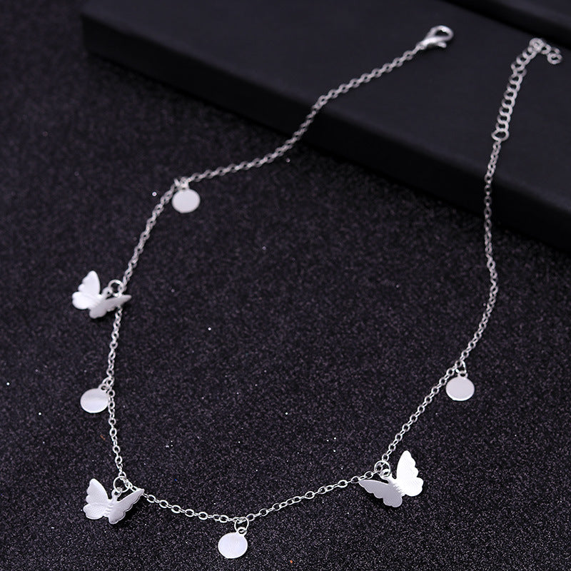 Wholesale Sequin Star Butterfly Necklace ACC-NE-YueSen015