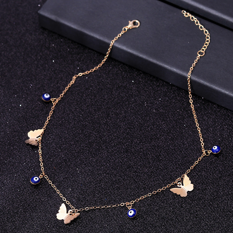 Wholesale Sequin Star Butterfly Necklace ACC-NE-YueSen015