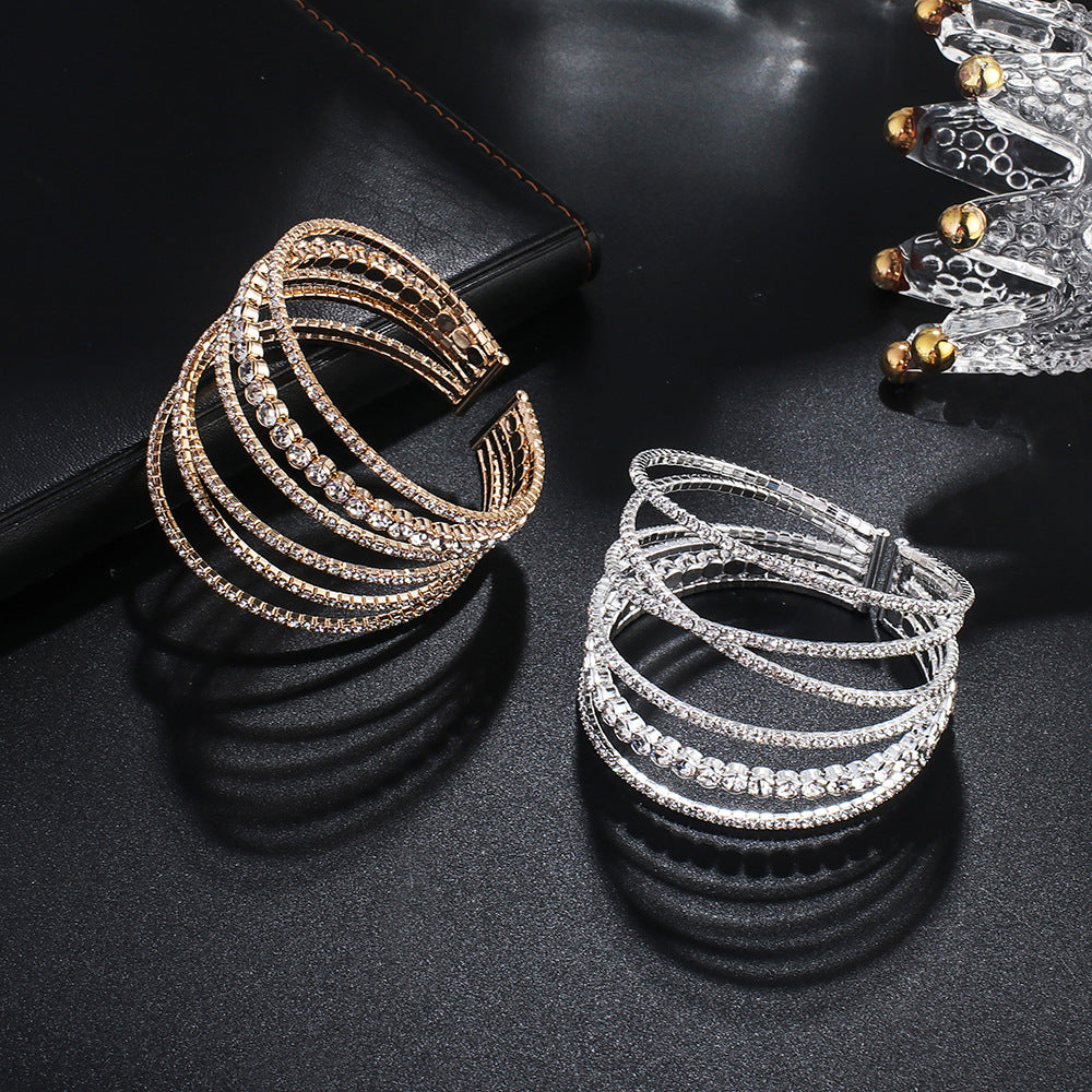 Wholesale Diamond Wire Elastic Bracelet