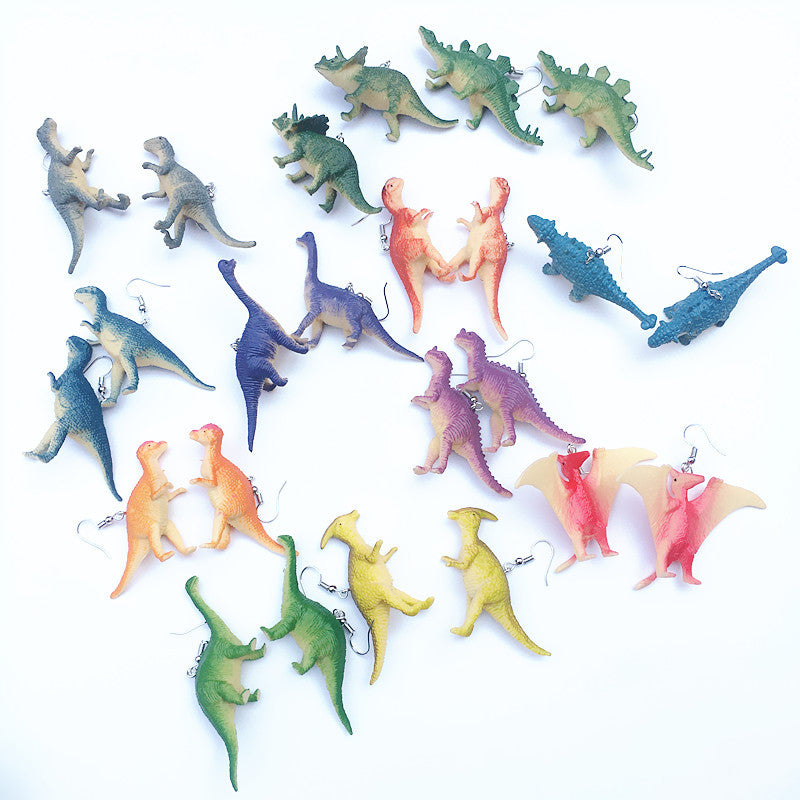 Wholesale Children's Fun Funny Dinosaur Earrings No Ear Piercing Ear Clip  ACC-ES-CT041