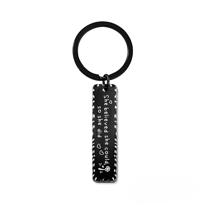 Wholesale 2024 Graduation Season Gift Inspirational Phrase Stainless Steel Keychain ACC-KC-Ganggu012