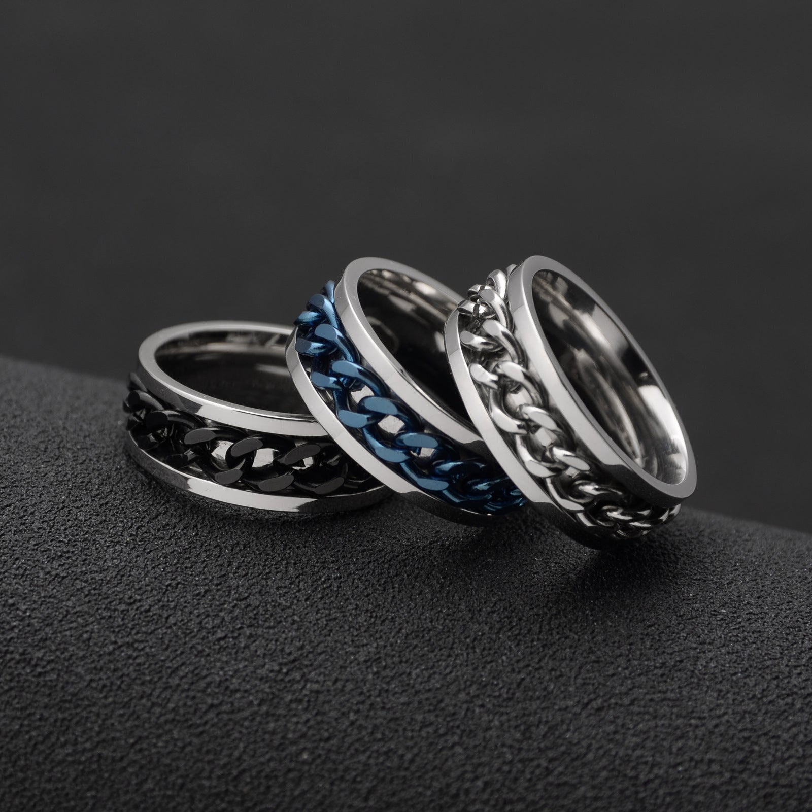 Anello a catena girevole in acciaio inossidabile all'ingrosso