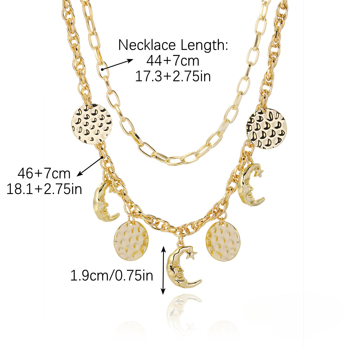 Wholesale Evil Eye Necklace Alloy Pendant Multi-layer Necklace ACC-NE-ManYi020