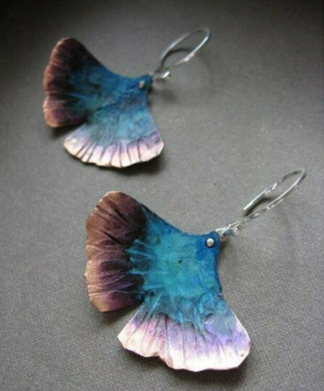 Wholesale Diamond-Cut Alloy Sea Blue Rotating Water Drop Pear-Shaped Earrings Fashion Accessory Party Jewelry Gift