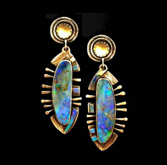 Wholesale Diamond-Cut Alloy Sea Blue Rotating Water Drop Pear-Shaped Earrings Fashion Accessory Party Jewelry Gift