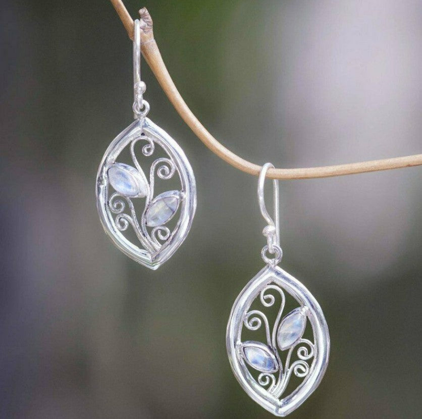 Wholesale Diamond-Cut Alloy Sea Blue Rotating Water Drop Pear-Shaped Earrings Fashion Accessory Party Jewelry Gift