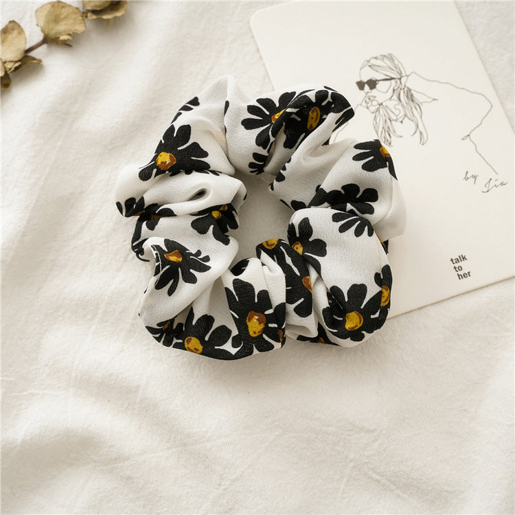 Wholesale 12pcs Spring Daisy Vintage Bow Hair Scrunchies ACC-HS-SanTai015