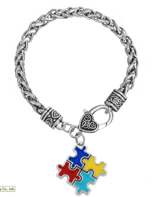 Wholesale Geometric Jigsaw Alloy Plated Bracelet ACC-BT-Houh003