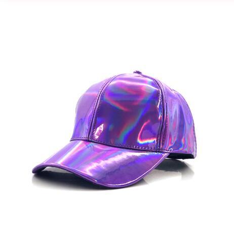 Wholesale Colorful Patent Leather Curved Brim Baseball Cap Hat ACC-HT-JianZhong001