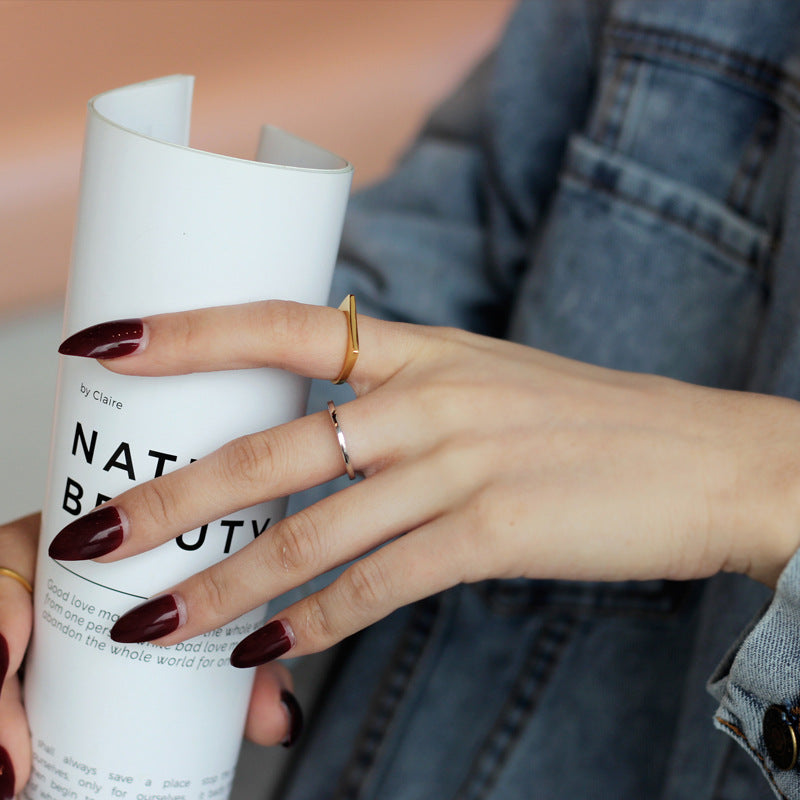 Wholesale S925 Sterling Silver Geometric Rings ACC-RS-YWE015