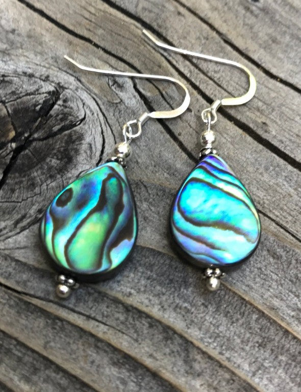 Wholesale Silver Plated Abalone Shell Drop Earrings for Women,  Chic Jewelry Accessory for Parties,  Gifts,  and Resale