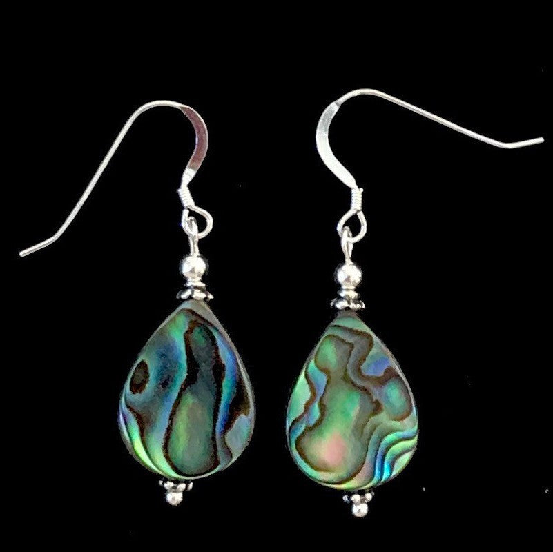 Wholesale Silver Plated Abalone Shell Drop Earrings for Women,  Chic Jewelry Accessory for Parties,  Gifts,  and Resale