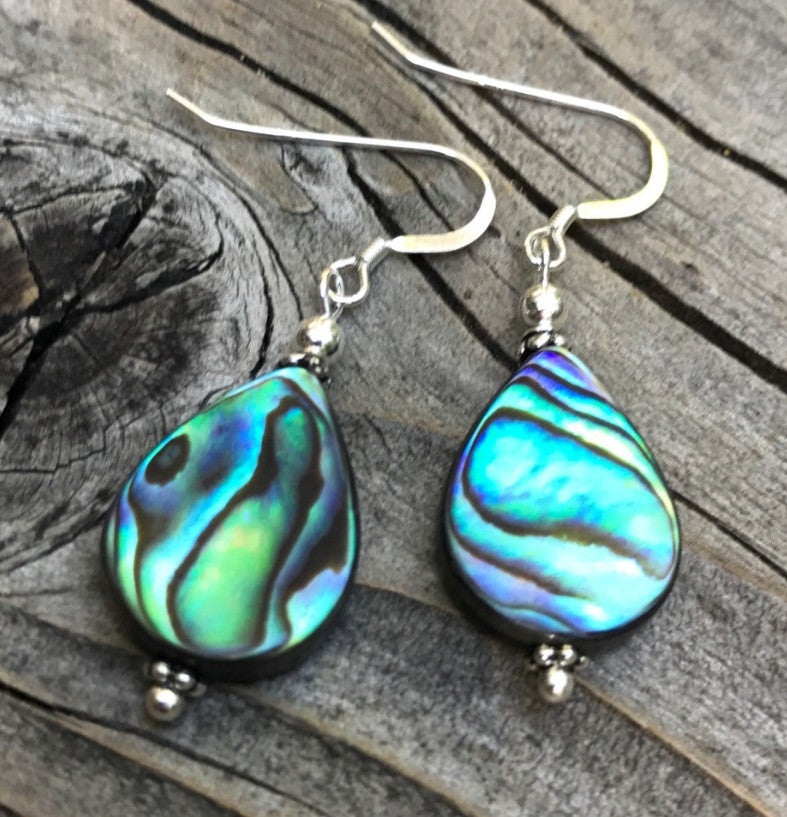 Wholesale Silver Plated Abalone Shell Drop Earrings for Women,  Chic Jewelry Accessory for Parties,  Gifts,  and Resale