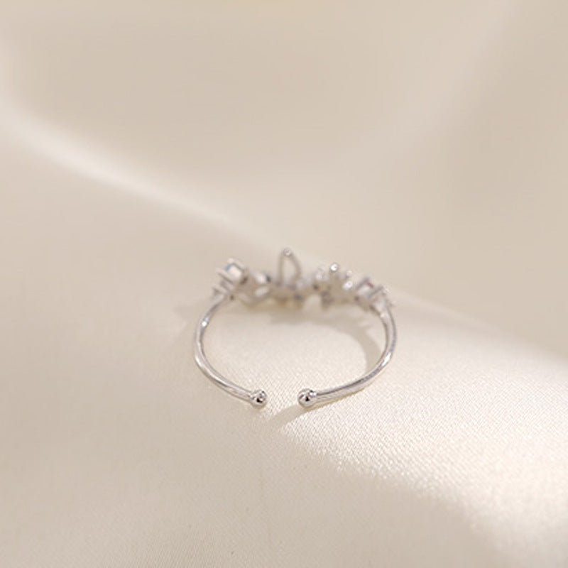 Wholesale Garland Ring Index Finger Ring for Women with Adjustable Opening ACC-RS-HuaYing001