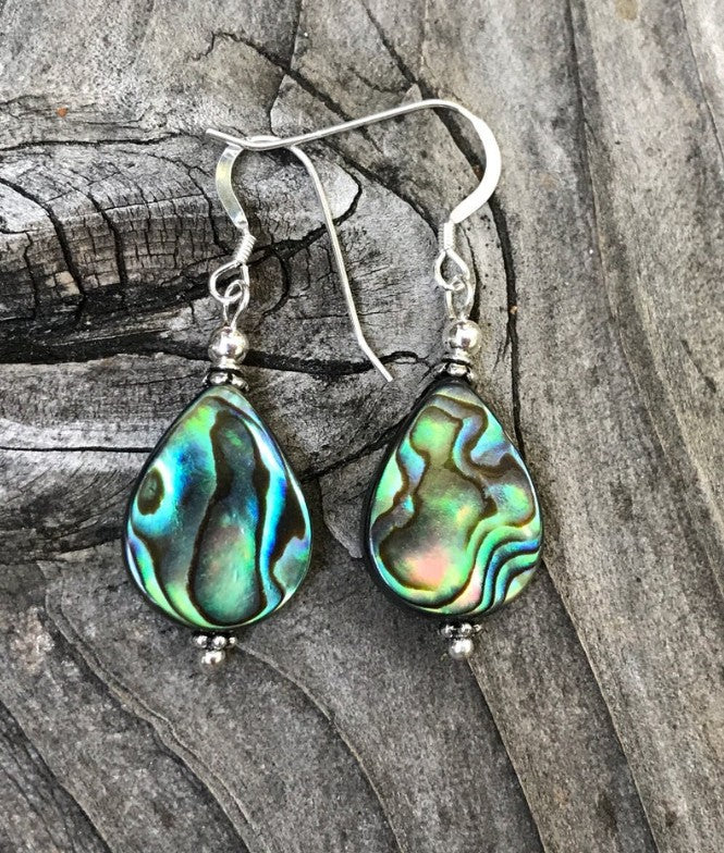Wholesale Silver Plated Abalone Shell Drop Earrings for Women,  Chic Jewelry Accessory for Parties,  Gifts,  and Resale