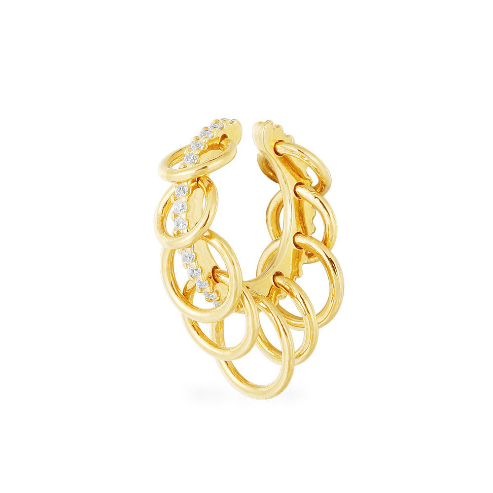 Wholesale Geometric metal multi-hoop mini earrings