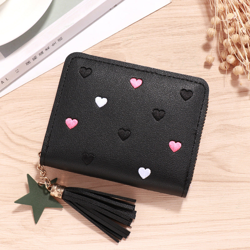 Wholesale PU faux leather card holder short wallet