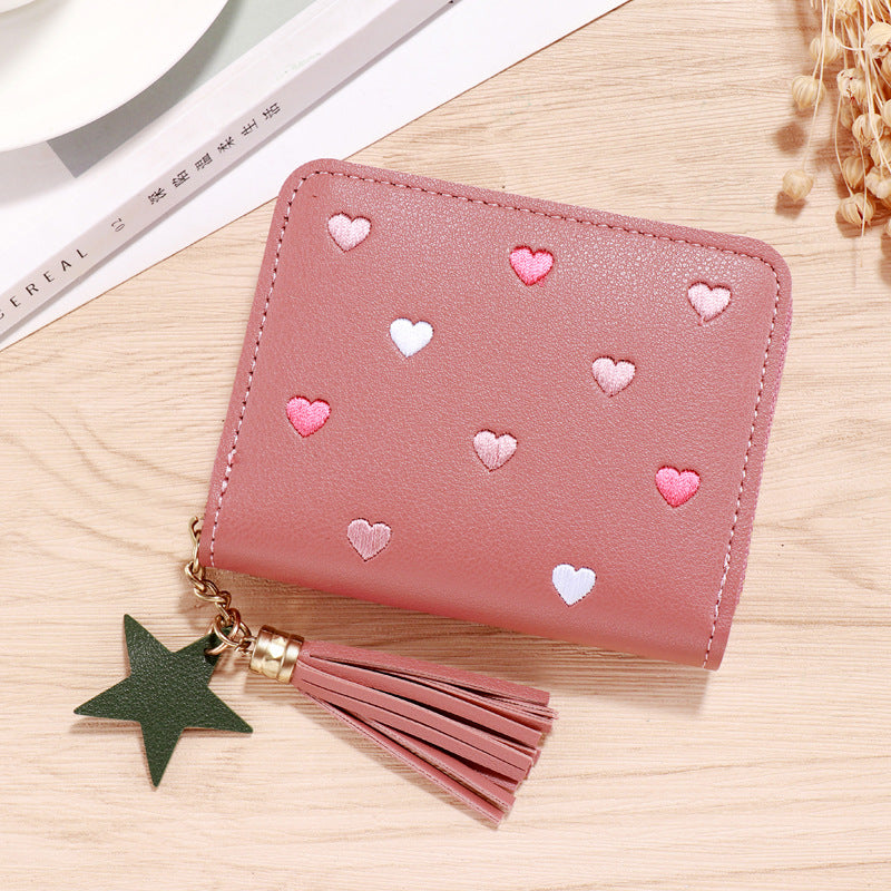 Wholesale PU faux leather card holder short wallet