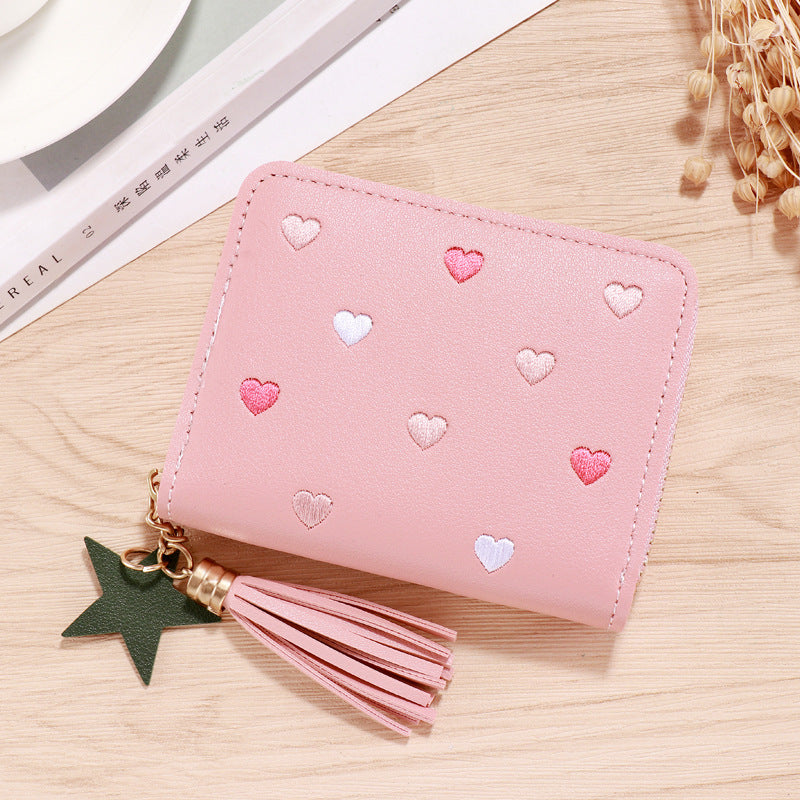 Wholesale PU faux leather card holder short wallet