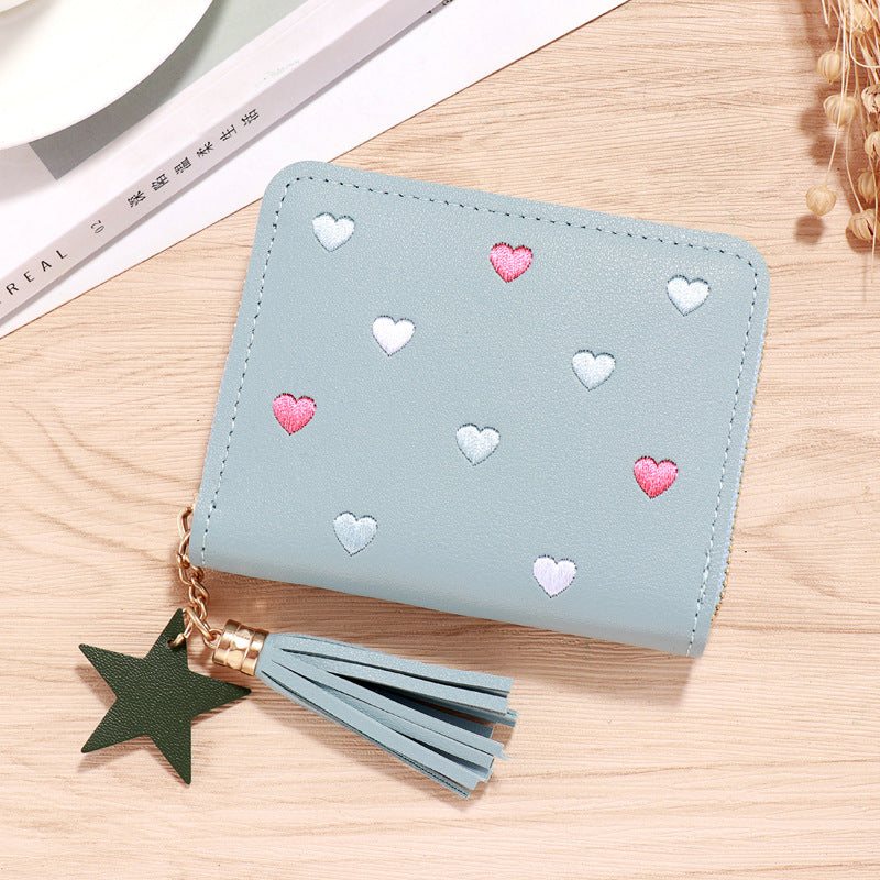 Wholesale PU faux leather card holder short wallet
