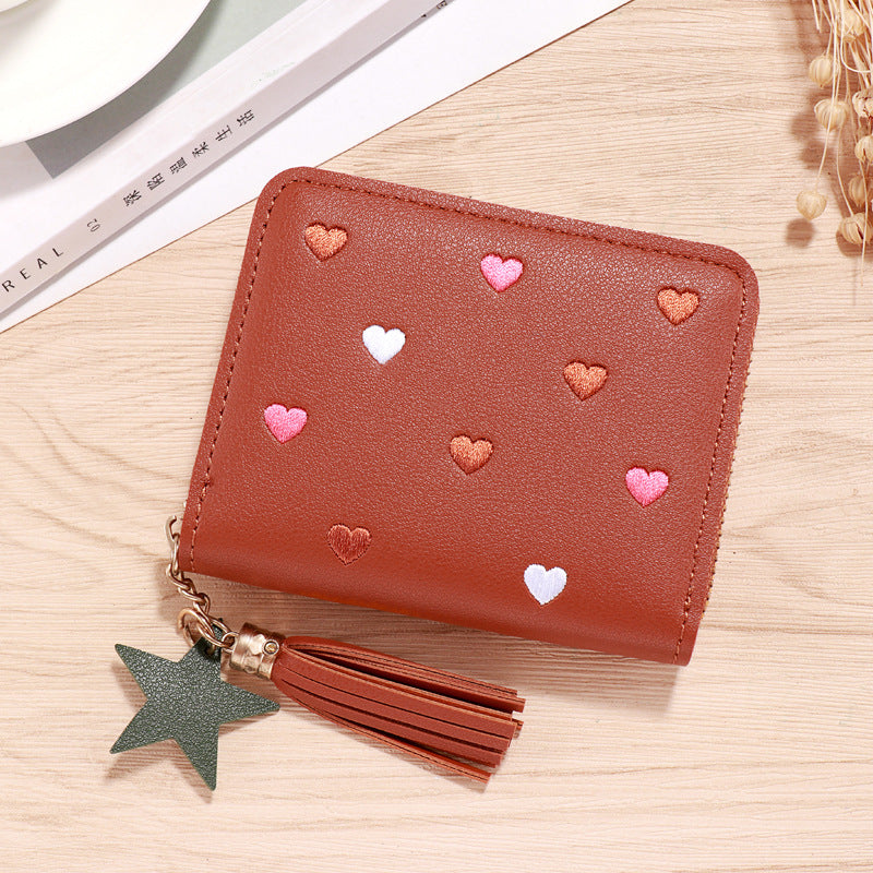 Wholesale PU faux leather card holder short wallet