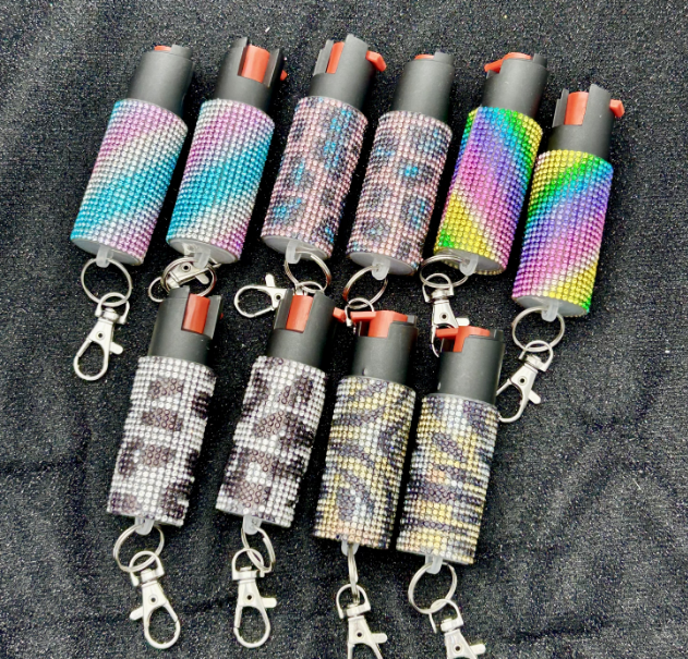 Wholesale 10pcs Color Diamond Gradient Keychain Accessories ACCHW-KC-ZhiYa010