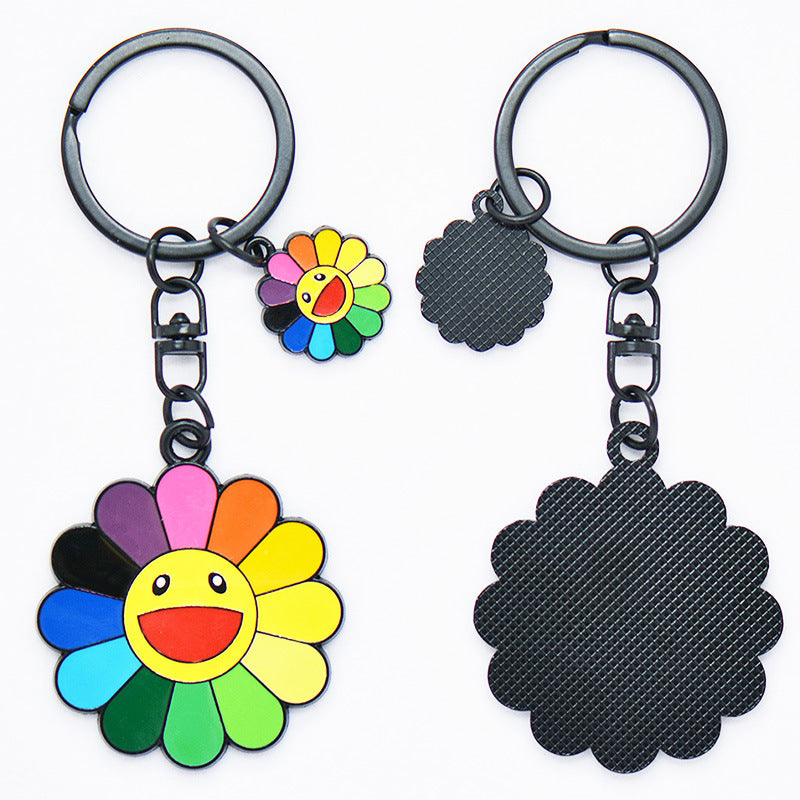 Wholesale Sunflower Zinc Alloy Keychain Creative Keychain ACC-KC-JAD001