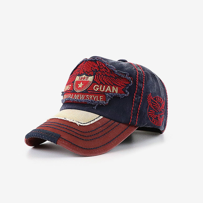 Wholesale Baseball Cap Embroidery Washed Old Hat ACC-HT-YangGuan005