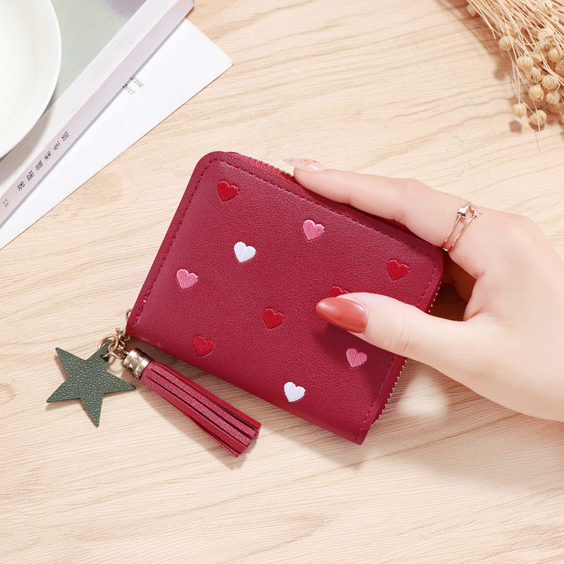 Wholesale PU faux leather card holder short wallet