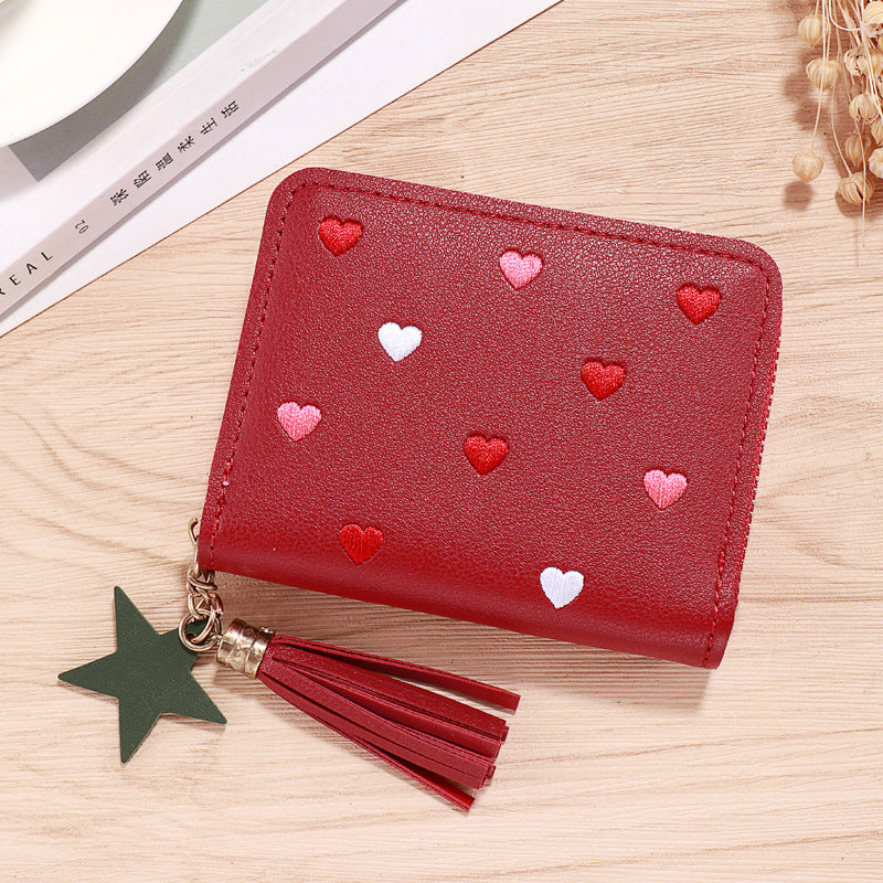 Wholesale PU faux leather card holder short wallet