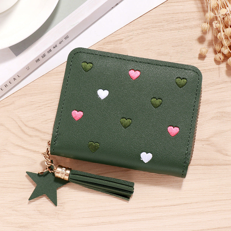 Wholesale PU faux leather card holder short wallet