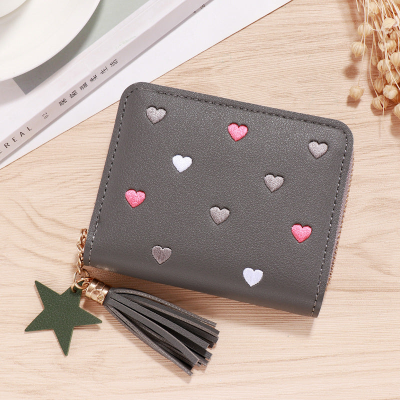 Wholesale PU faux leather card holder short wallet