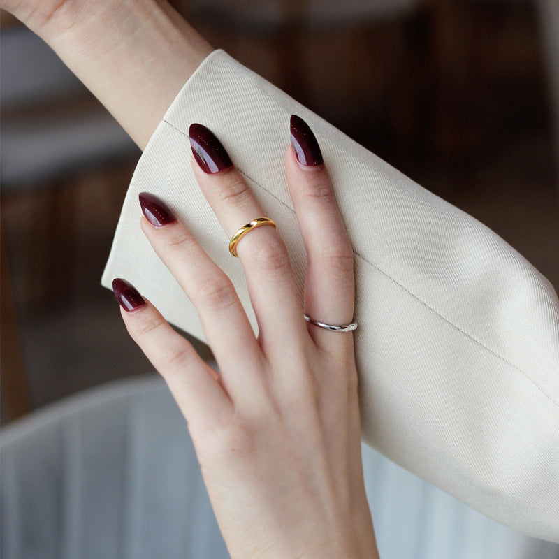 Wholesale S925 Sterling Silver Irregular Geometric Rings ACC-RS-YWE014