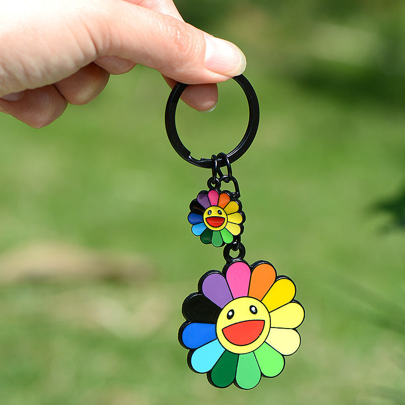 Wholesale Sunflower Zinc Alloy Keychain Creative Keychain ACC-KC-JAD001
