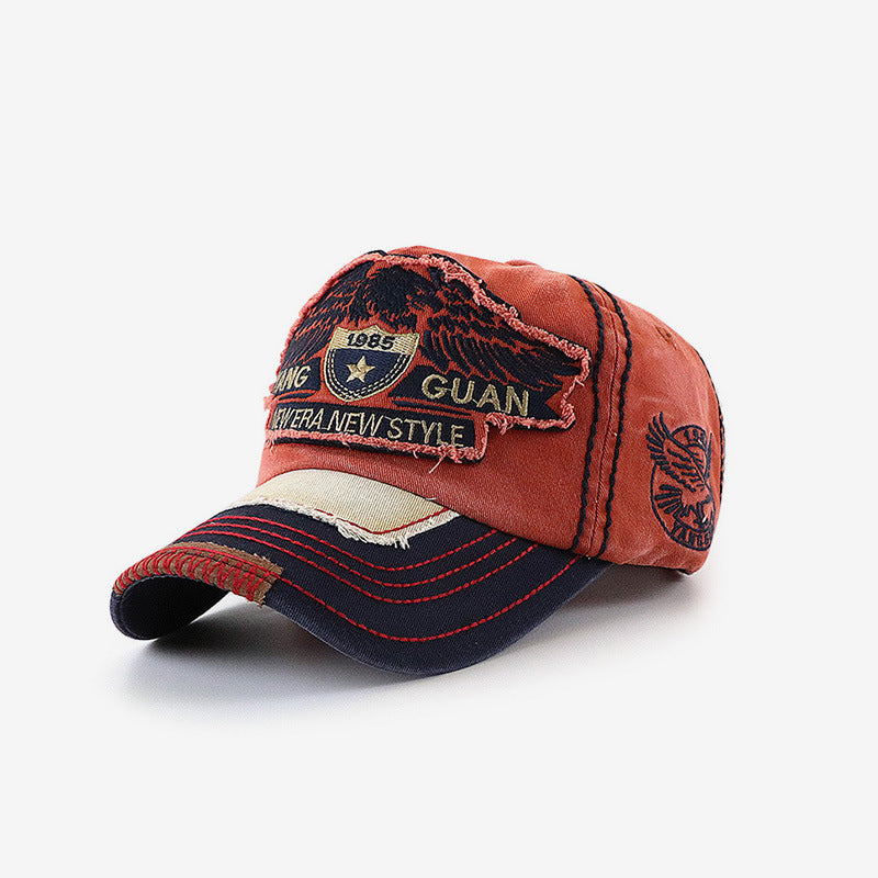 Wholesale Baseball Cap Embroidery Washed Old Hat ACC-HT-YangGuan005