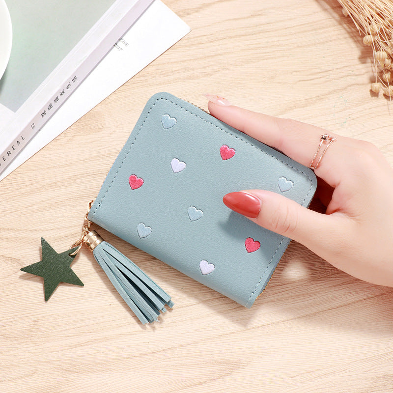 Wholesale PU faux leather card holder short wallet