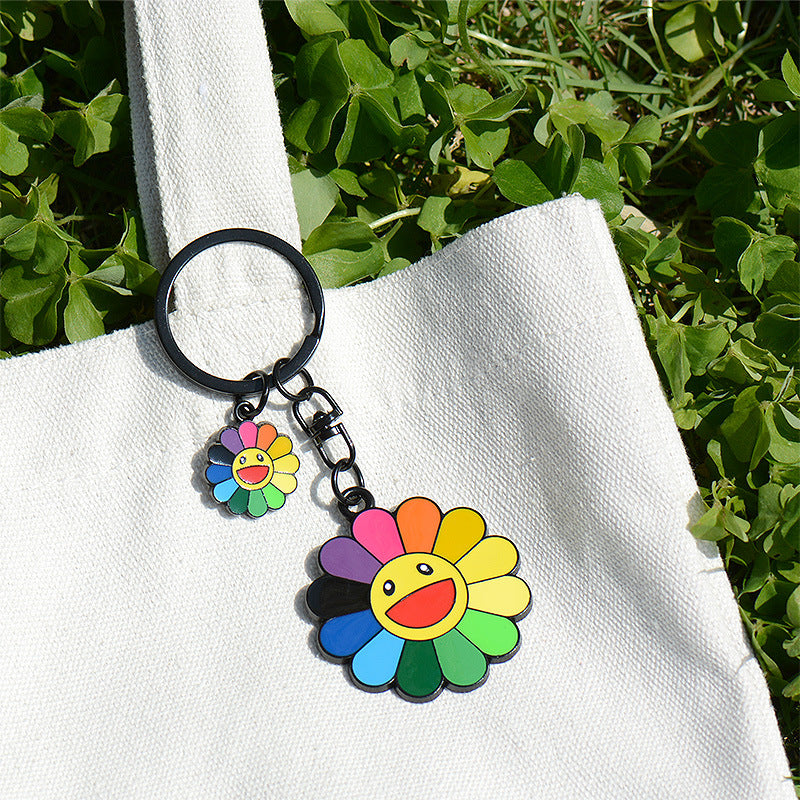 Wholesale Sunflower Zinc Alloy Keychain Creative Keychain ACC-KC-JAD001