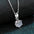 Wholesale 925 sterling silver necklace moissanite six claw pendant necklace