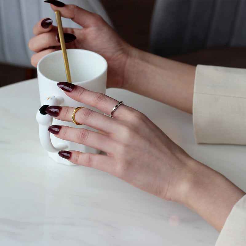 Wholesale S925 Sterling Silver Irregular Geometric Rings ACC-RS-YWE014