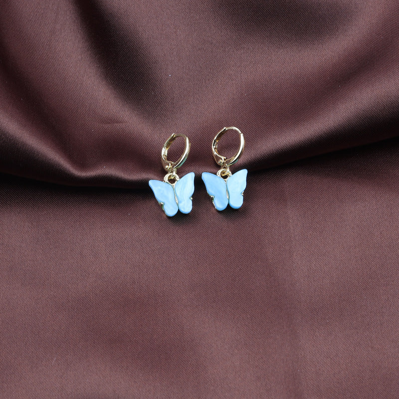 Wholesale Colorful Acrylic Butterfly Earrings ACC-ES-CMi021