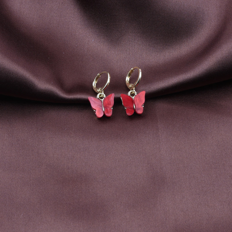 Wholesale Colorful Acrylic Butterfly Earrings ACC-ES-CMi021