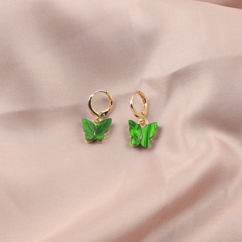 Wholesale Colorful Acrylic Butterfly Earrings ACC-ES-CMi021