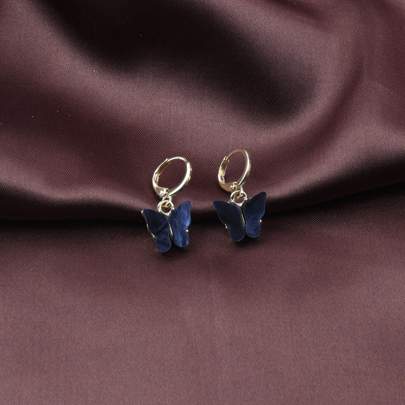 Wholesale Colorful Acrylic Butterfly Earrings ACC-ES-CMi021