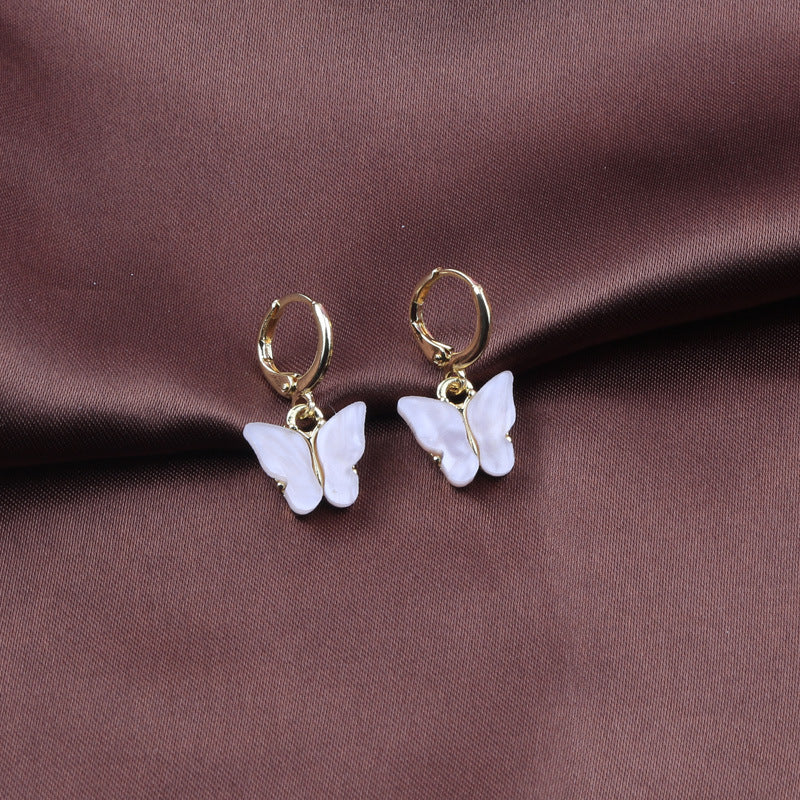 Wholesale Colorful Acrylic Butterfly Earrings ACC-ES-CMi021