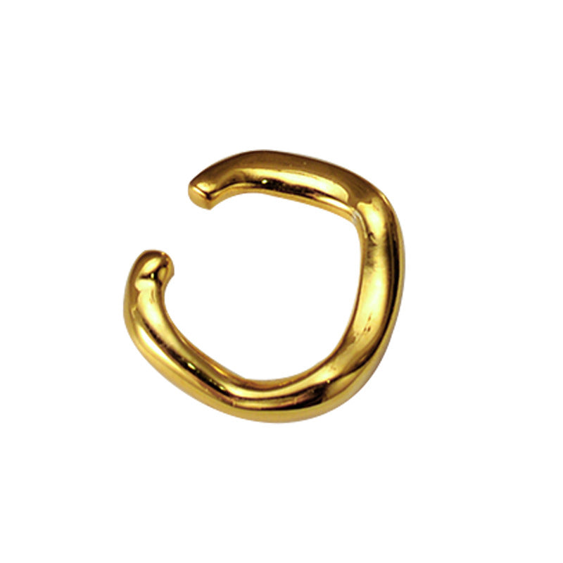 Wholesale S925 Sterling Silver Irregular Smooth Ear Clip ACC-ES-YWE002