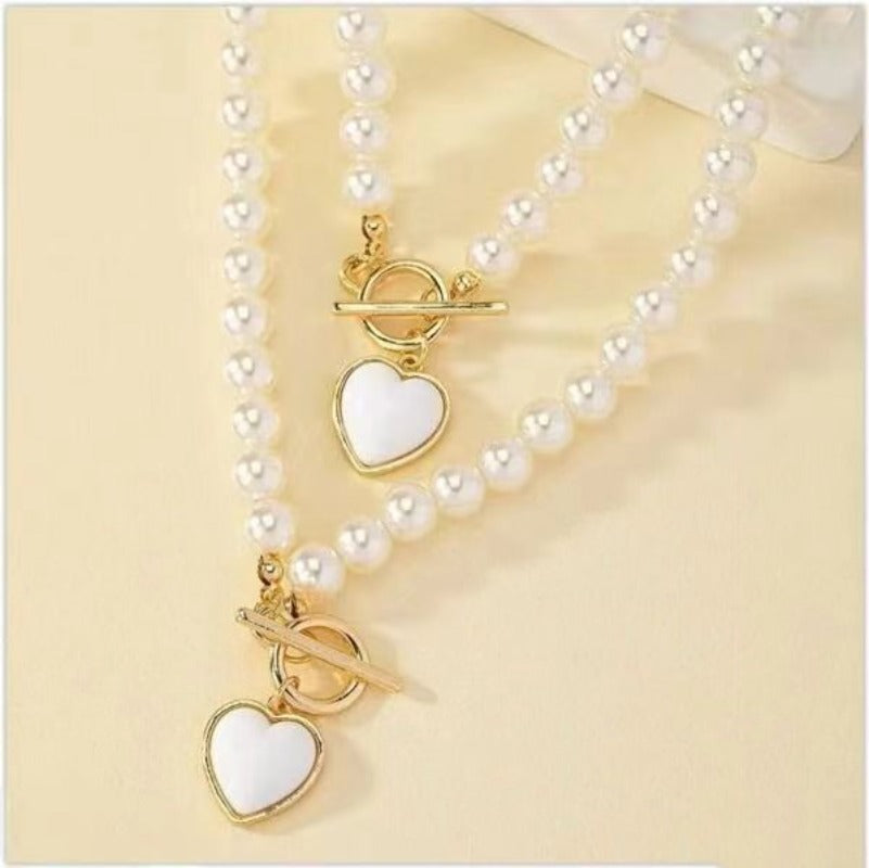 Wholesale Pearl Bracelet Necklace Set ACC-NE-YunJ007