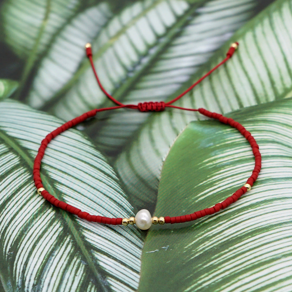 Bracelet perlé naturel de style bohème en gros