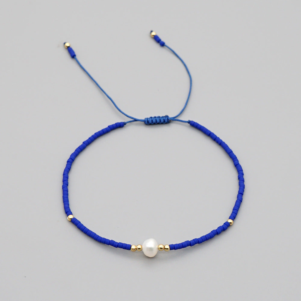 Bracelet perlé naturel de style bohème en gros